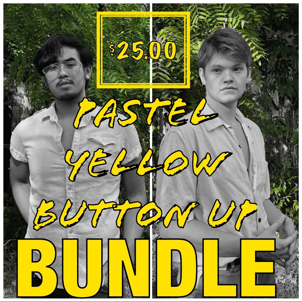 Pastel Yellow Button Up Bundle